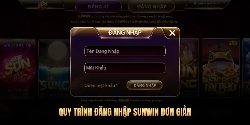 Hướng dẫn quy trình đăng nhập Sunwin an toàn và nhanh chóng 2 QUY TRÌNH ĐĂNG NHẬP SUNWIN ĐƠN GIẢN