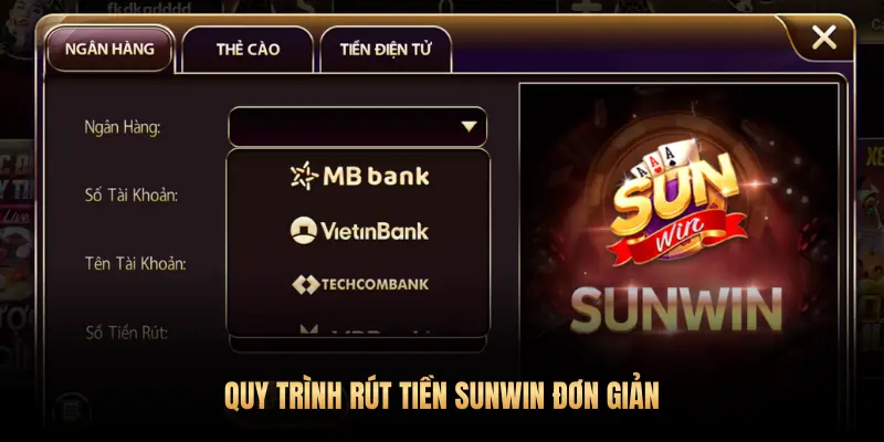 Hướng dẫn rút tiền Sunwin 2026: Nhận thưởng về tay chỉ trong 5 phút! 2 QUY TRÌNH RÚT TIỀN SUNWIN ĐƠN GIẢN